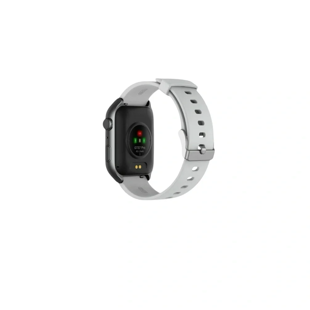 Silver Smartwatch with Health Metrics and Breathable Band